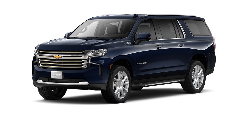 Camioneta para 8 pasajeros, Chevrolet Suburban 2021 versión High Country
