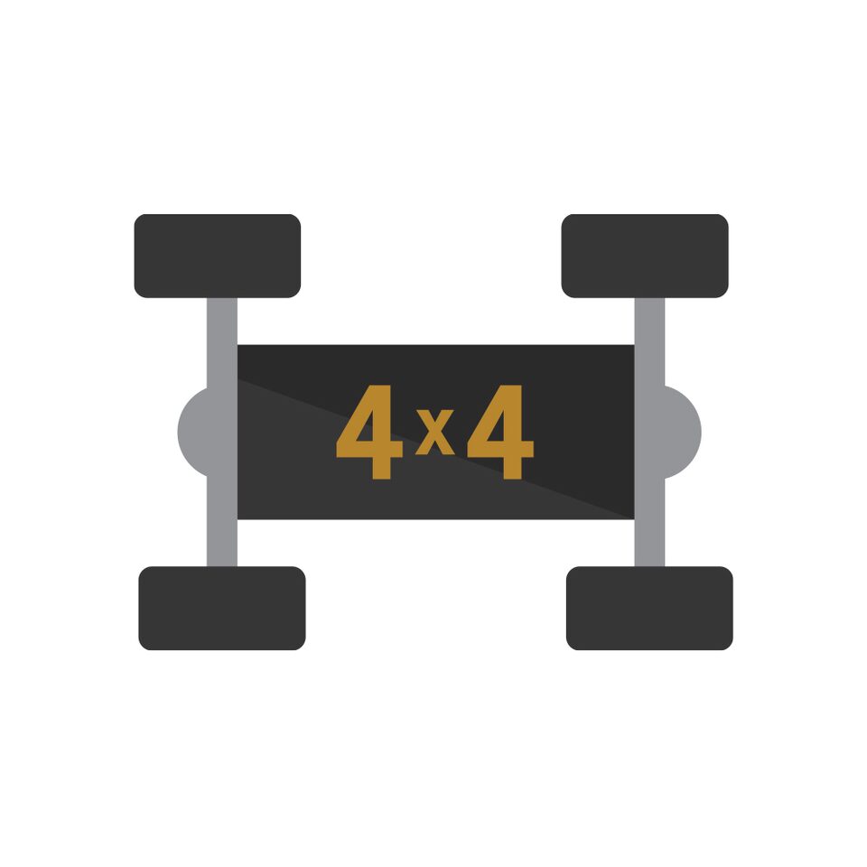 Ícono de tracción 4x4