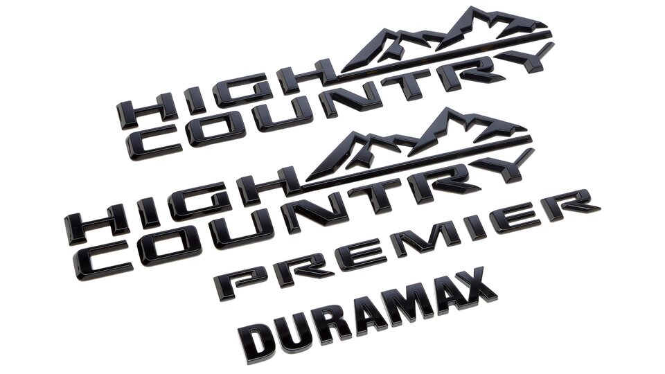 Emblemas High country, Duramax y premier