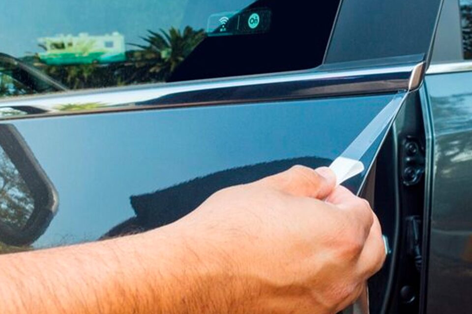 Película de protección de pintura para filos de puerta, cinta de 30 metros de largo por 1.59 centímetros
